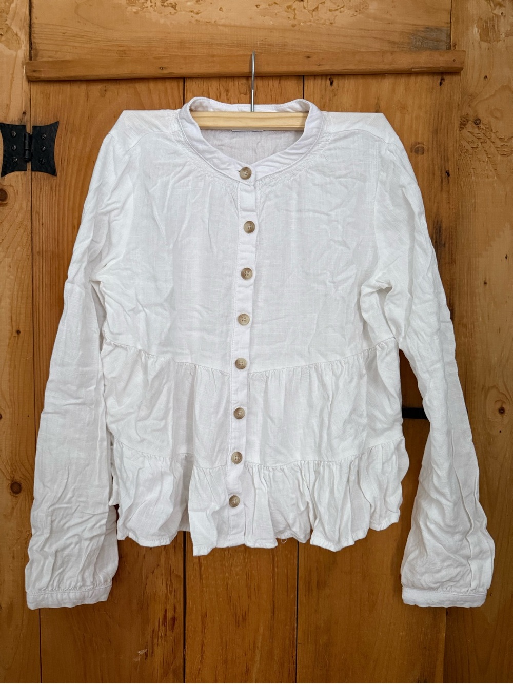 RICKIS | linen blend tiered top
